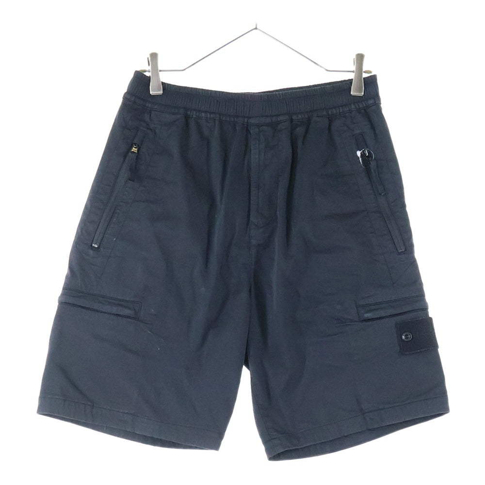 STONE ISLAND(ストーンアイランド) GHOST PIECE ゴーストピース ガーメントダイ カーゴショーツ ハーフパンツ ブラック 7415L06F2