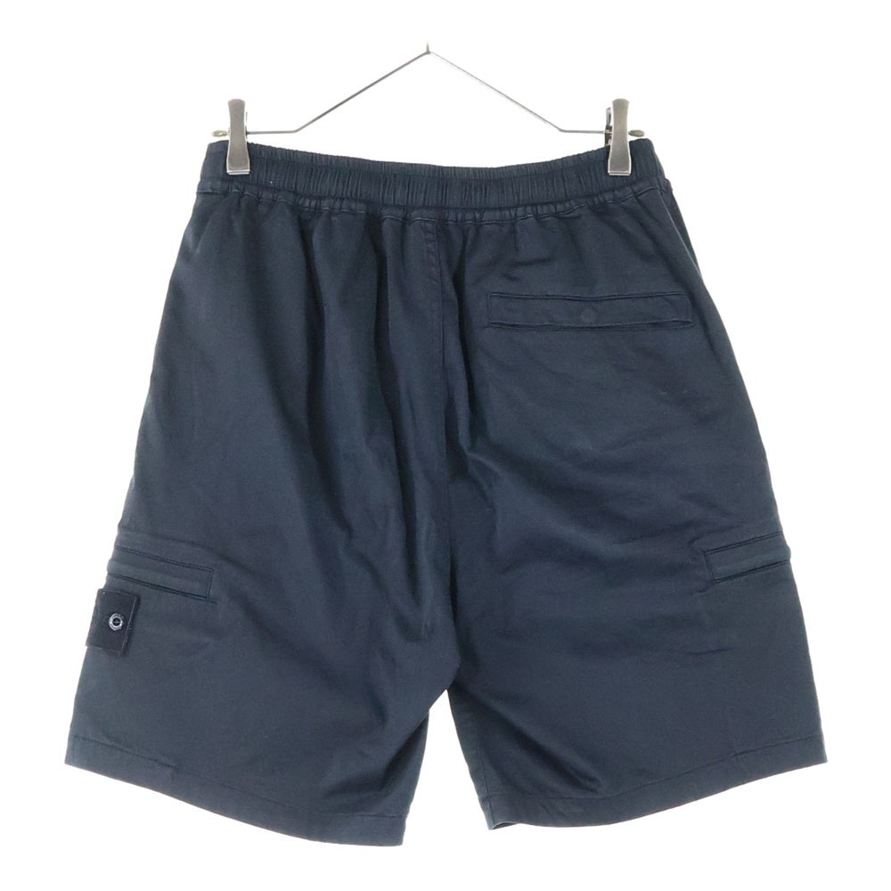 STONE ISLAND(ストーンアイランド) GHOST PIECE ゴーストピース ガーメントダイ カーゴショーツ ハーフパンツ ブラック 7415L06F2