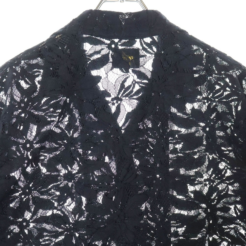 Needles(ニードルス) Cabana Shirt レース半袖シャツ ブラック MR252