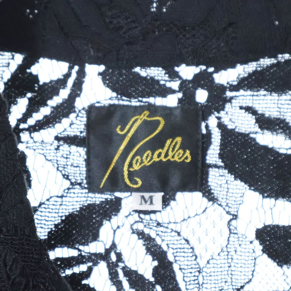 Needles(ニードルス) Cabana Shirt レース半袖シャツ ブラック MR252