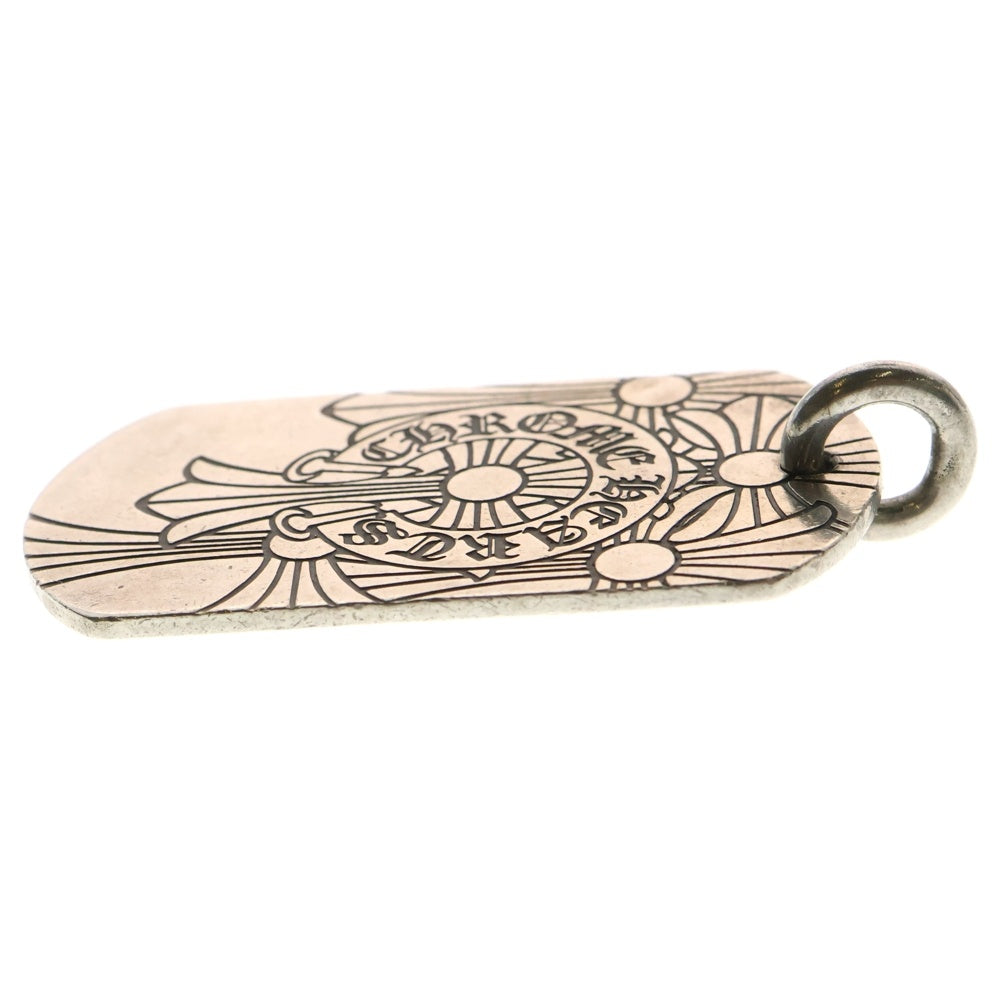 CHROME HEARTS(クロムハーツ) D TAG LRG GOD BLESS ゴッドブレスドッグタグ ラージドッグタグネックレストップ シルバー