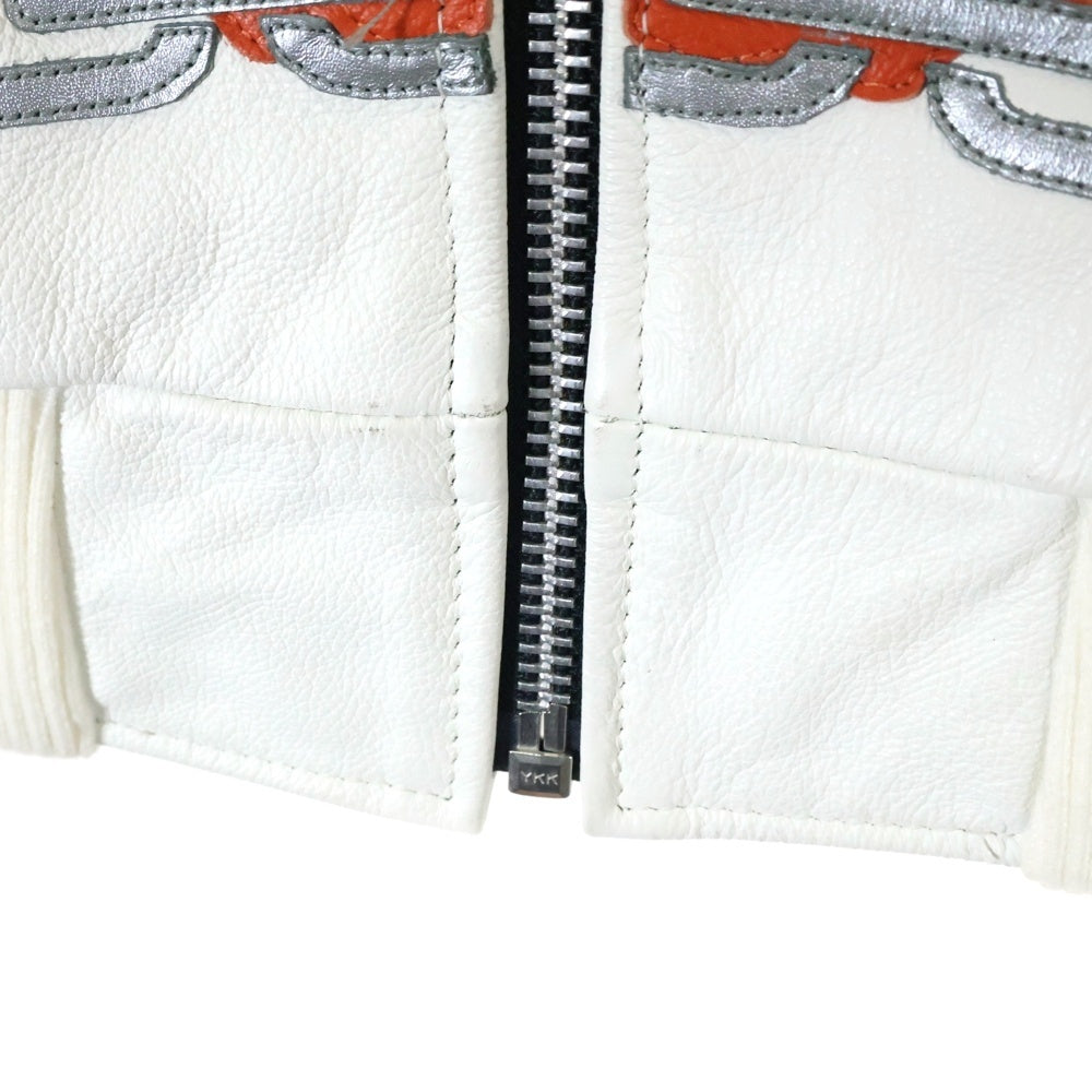 SUPREME(シュプリーム) 19SS ×VANSON Leathers Ghost Rider Jacket バンソン レザーゴーストライダージャケット ホワイト