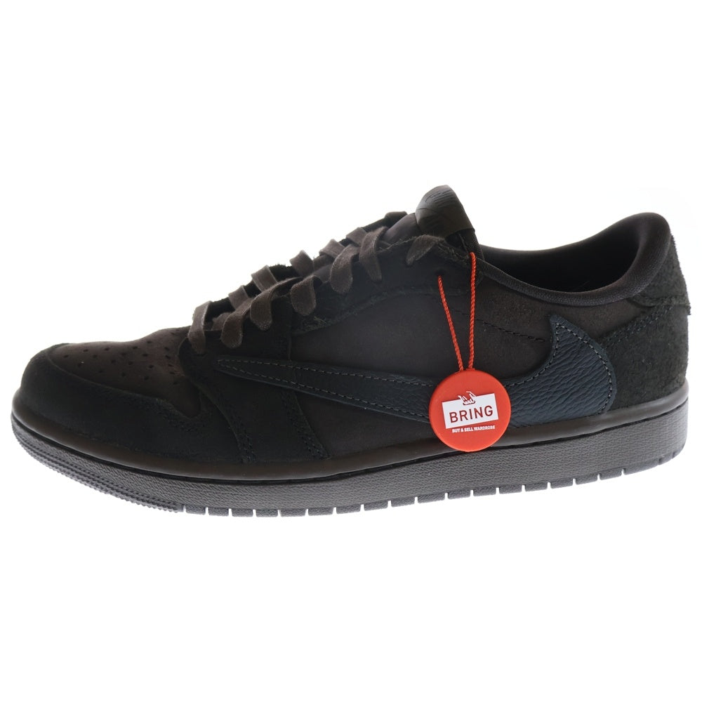NIKE(ナイキ) ×TRAVIS SCOTT AIR JORDAN 1 LOW OG SP VELVET BROWN DM7866-202 トラヴィススコット エアジョーダン1 ベルベットブラウン ローカットスニーカー US8/26.0cm