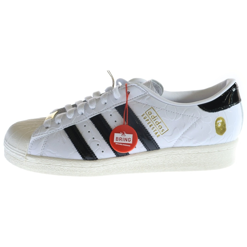 adidas Originals(アディダスオリジナルス) ×SUPERSTAR V BAPE JR2701 アベイシング エイプ スーパースター ヴェイプ ローカットスニーカー ホワイト US8/26.0cm