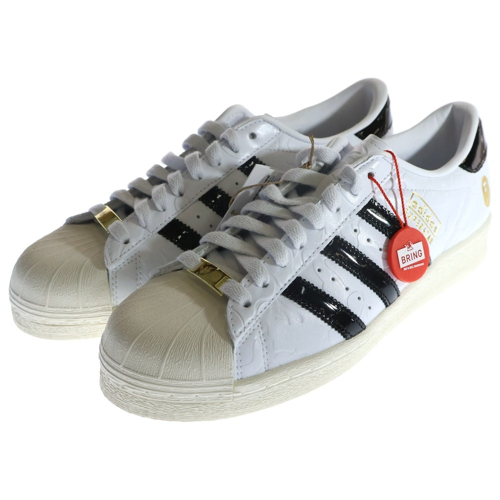 adidas Originals(アディダスオリジナルス) ×SUPERSTAR V BAPE JR2701 アベイシング エイプ スーパースター ヴェイプ ローカットスニーカー ホワイト US8/26.0cm