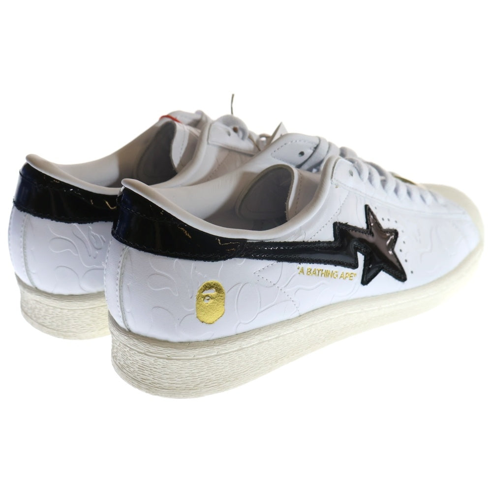 adidas Originals(アディダスオリジナルス) ×SUPERSTAR V BAPE JR2701 アベイシング エイプ スーパースター ヴェイプ ローカットスニーカー ホワイト US8/26.0cm