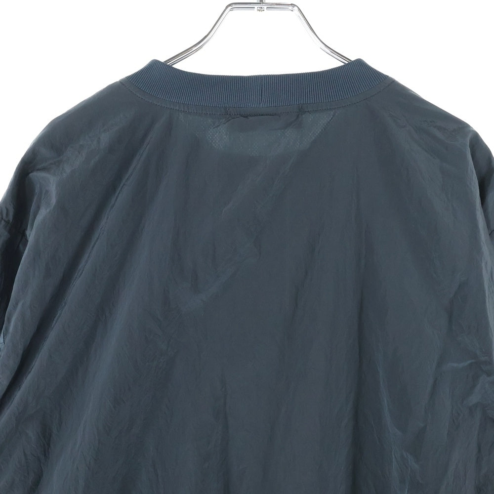 STONE ISLAND(ストーンアイランド) 17AW Nylon Metal Crew スウェット切り替えナイロンクルーネック プルオーバー ブラック 671563312