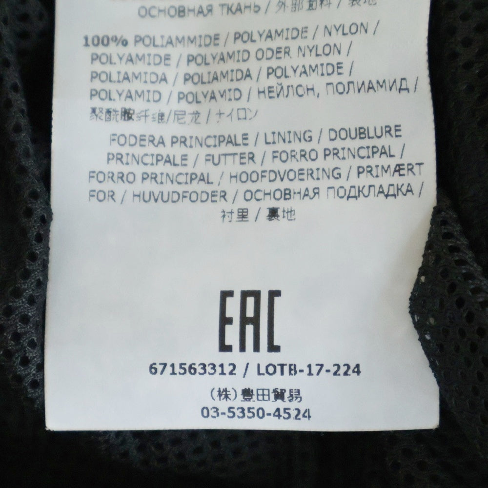 STONE ISLAND(ストーンアイランド) 17AW Nylon Metal Crew スウェット切り替えナイロンクルーネック プルオーバー ブラック 671563312