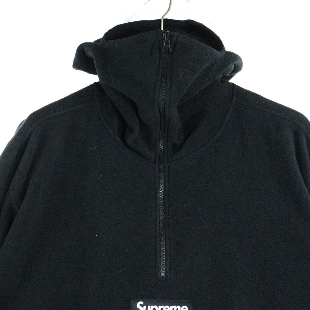 SUPREME(シュプリーム) 22AW Polartec Facemask Half Zip Pullover ポーラテック フェイスマスクハーフジッププルオーバー フリースパーカー ブラック