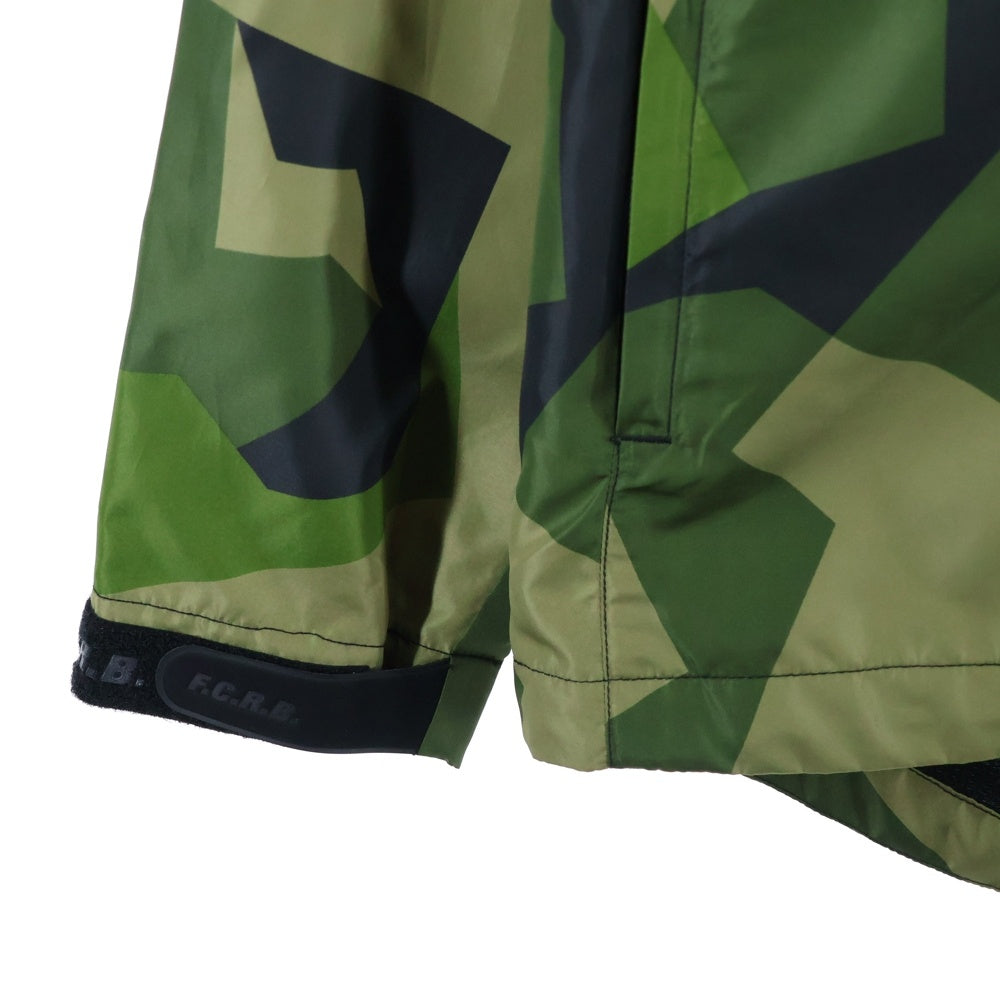F.C.R.B./F.C.Real Bristol/FCRB(エフシーアールビー/エフシーレアルブリストル) 20AW CAMOUFLAGE PRACTICE JACKET カモフラージュ柄ナイロントラックジャケット カーキ FCRB‐202026