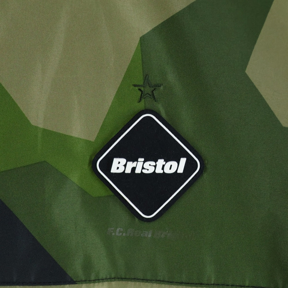 F.C.R.B./F.C.Real Bristol/FCRB(エフシーアールビー/エフシーレアルブリストル) 20AW CAMOUFLAGE PRACTICE JACKET カモフラージュ柄ナイロントラックジャケット カーキ FCRB‐202026