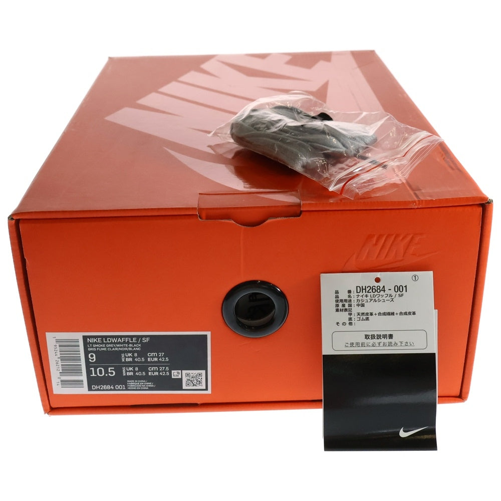 NIKE(ナイキ) ×sacai ×FRAGMENT LD WAFFLE SF DH2684-001 サカイ フラグメント エルディワッフル ローカットスニーカー グレー US9/27cm