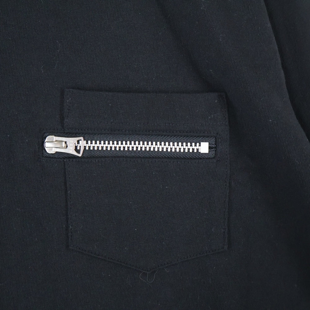 Sacai(サカイ) 21SS COTTON NYLON OXFORD LONG SLEEVE T-SHIRT 袖オックスフォードシャツ切り替え長袖Tシャツ ブラック 21-02515M