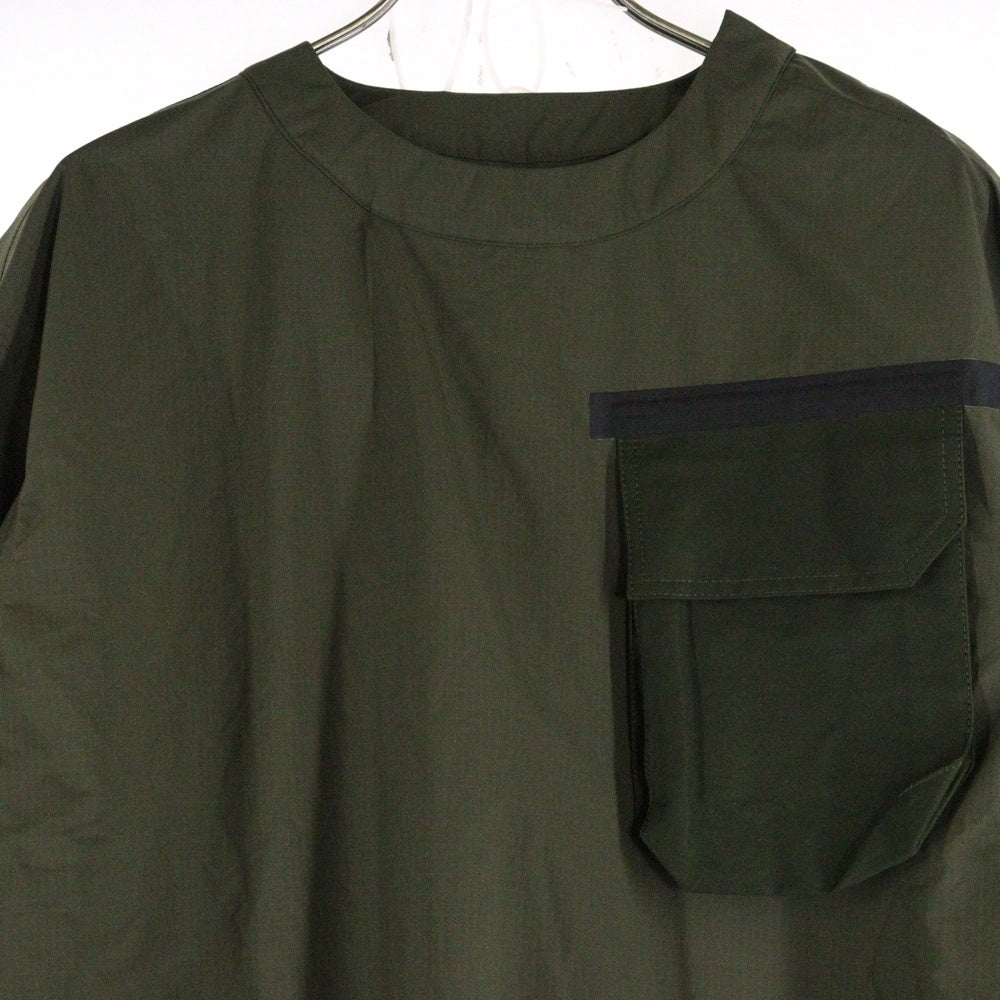 Sacai(サカイ) 22SS Rip Stop Mix Pullover リップストップミックスプルオーバー カーキ 22-02742M