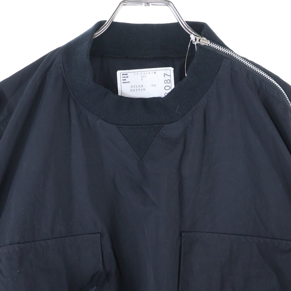 Sacai(サカイ) 23SS Taslan Nylon Pullover タスランナイロンプルオーバー 長袖シャツ 23-03087M