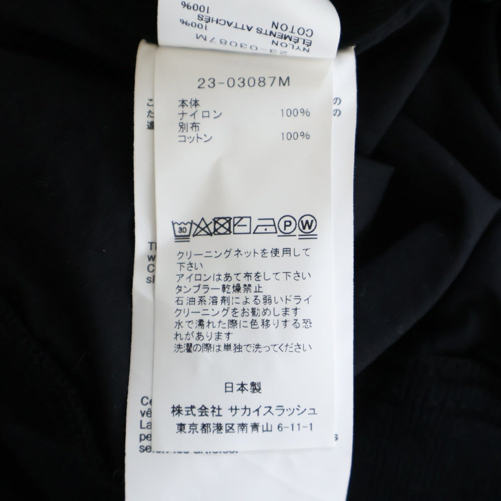 Sacai(サカイ) 23SS Taslan Nylon Pullover タスランナイロンプルオーバー 長袖シャツ 23-03087M