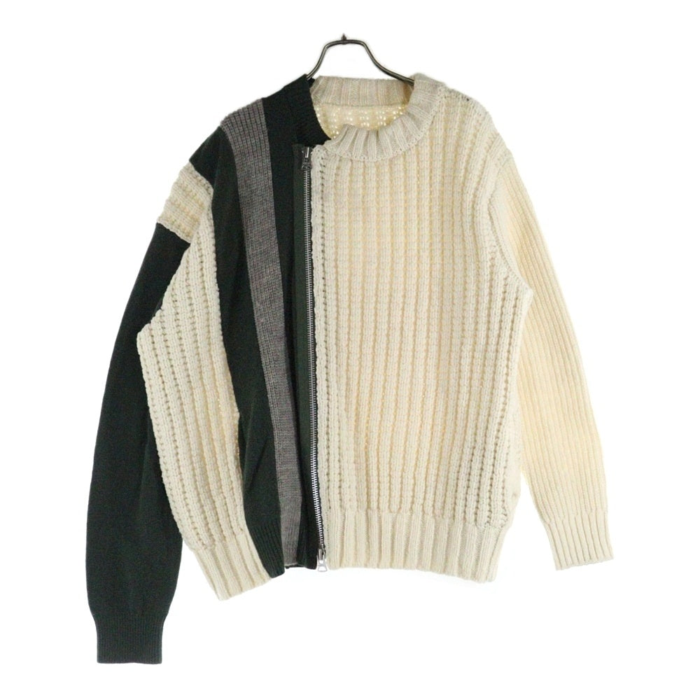 Sacai(サカイ) Wool Knit Blouson フロントジップ付き ウール