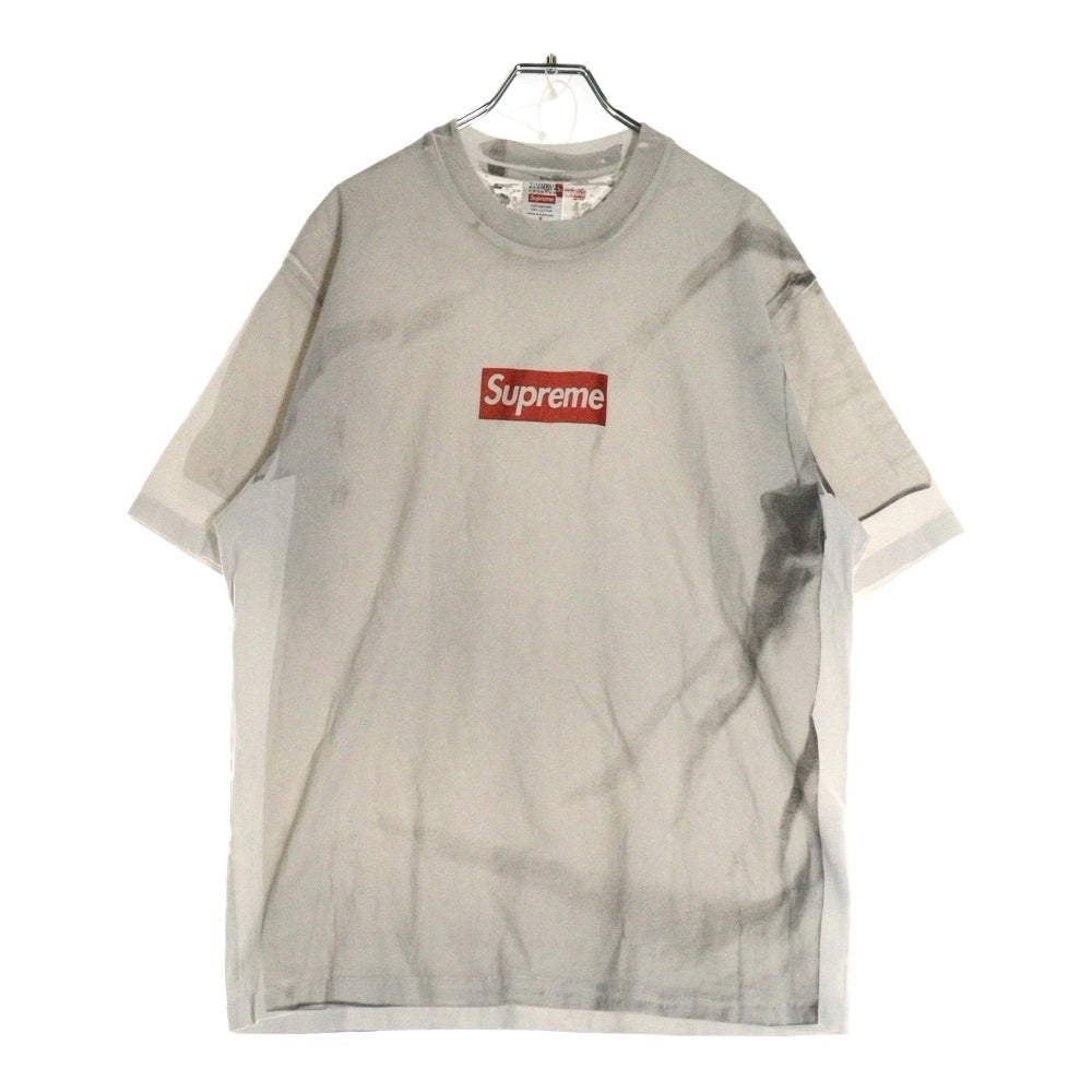 SUPREME(シュプリーム) 24SS ×MM6 Maison Margiela Box Logo Tee エムエムシックスメゾンマルジェラ ボックスロゴプリント半袖Tシャツ カットソー ホワイト