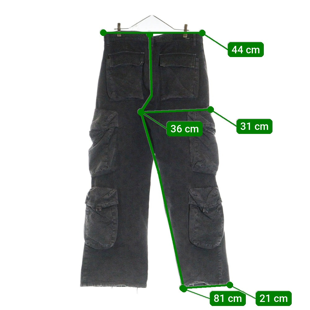 AMIRI(アミリ) Buggy Cargo ワイドカーゴデニムパンツ ブラック