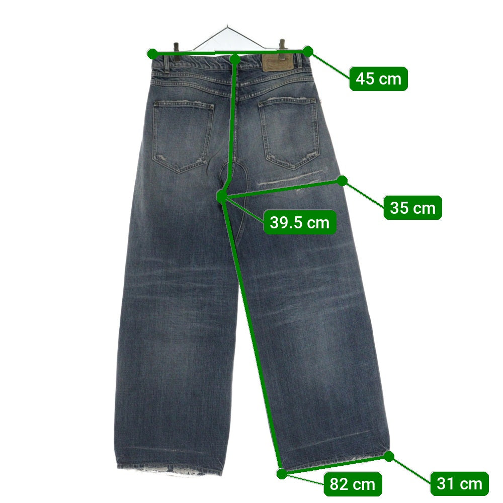 NO/FAITH STUDIOS(ノーフェイスストゥディオス) BASIC USED DENIM ダメージ加工 デニムパンツ