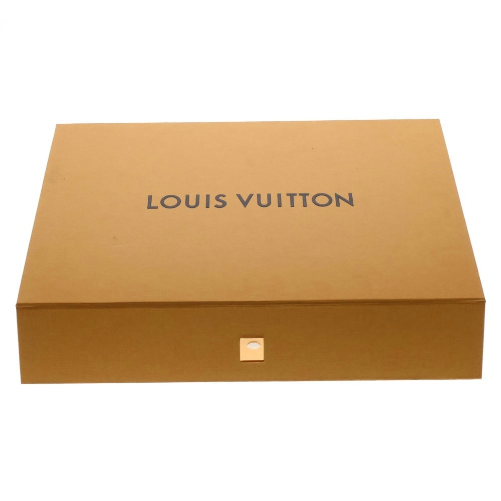 LOUIS VUITTON(ルイヴィトン) 25AW ダミエ ワイドレッグジーンズ レザーパッチ 5ポケットデニム インディゴ