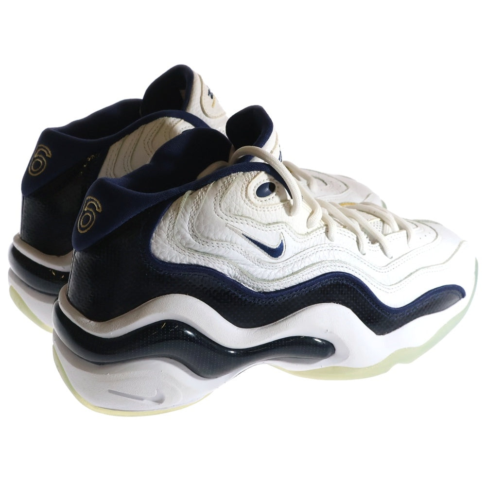 NIKE(ナイキ) AIR ZOOM FLIGHT 96 OLYMPIC 884491-103 エアズームフライト オリンピック ハイカットスニーカー ホワイト/ネイビー US8/26cm