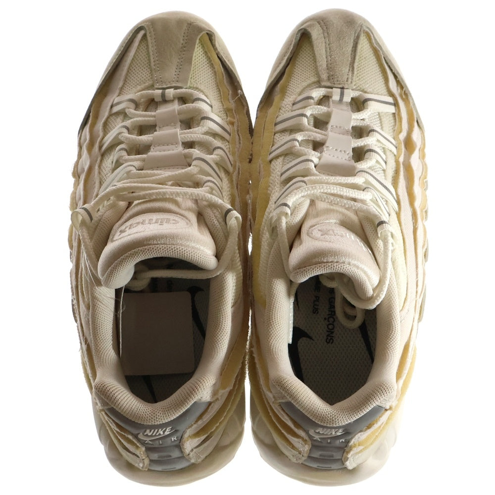 NIKE(ナイキ) ×COMME des GAR?ONS AIR MAX 95 WHITE CU8406-100 コムデギャルソン エアマックス95 ローカットスニーカー ホワイト US7.5/25.5cm