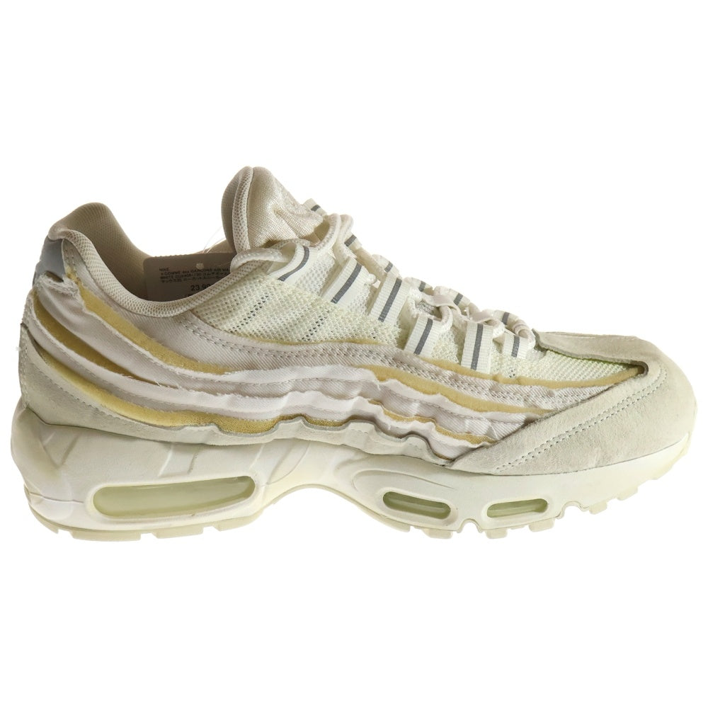 NIKE(ナイキ) ×COMME des GAR?ONS AIR MAX 95 WHITE CU8406-100 コムデギャルソン エアマックス95 ローカットスニーカー ホワイト US7.5/25.5cm
