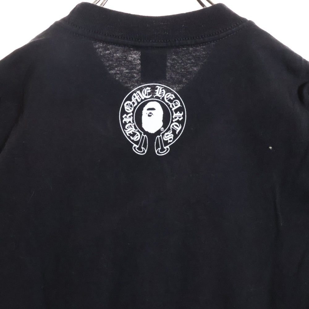 CHROME HEARTS(クロムハーツ) OLD × A BATHING APE Baby Milo Horseshoe Tee オールド アベイシングエイプ ベビーマイロ ホースシュー 半袖Tシャツ カットソー ブラック