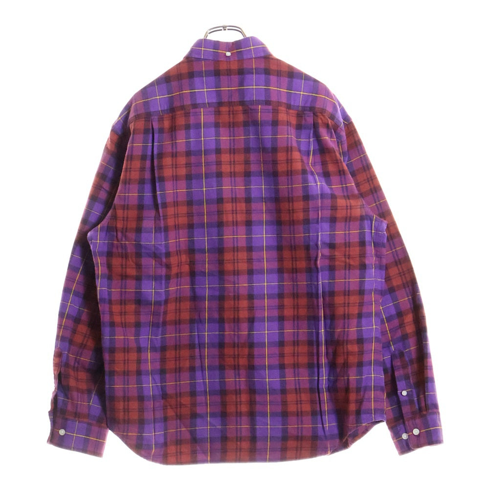 SUPREME(シュプリーム) 24AW Plaid Flannel Shirt プレイドフランネル 長袖シャツ パープル調