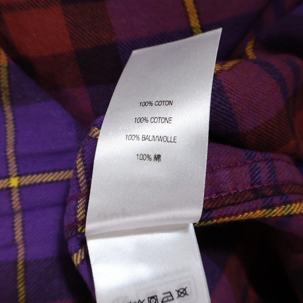 SUPREME(シュプリーム) 24AW Plaid Flannel Shirt プレイドフランネル 長袖シャツ パープル調