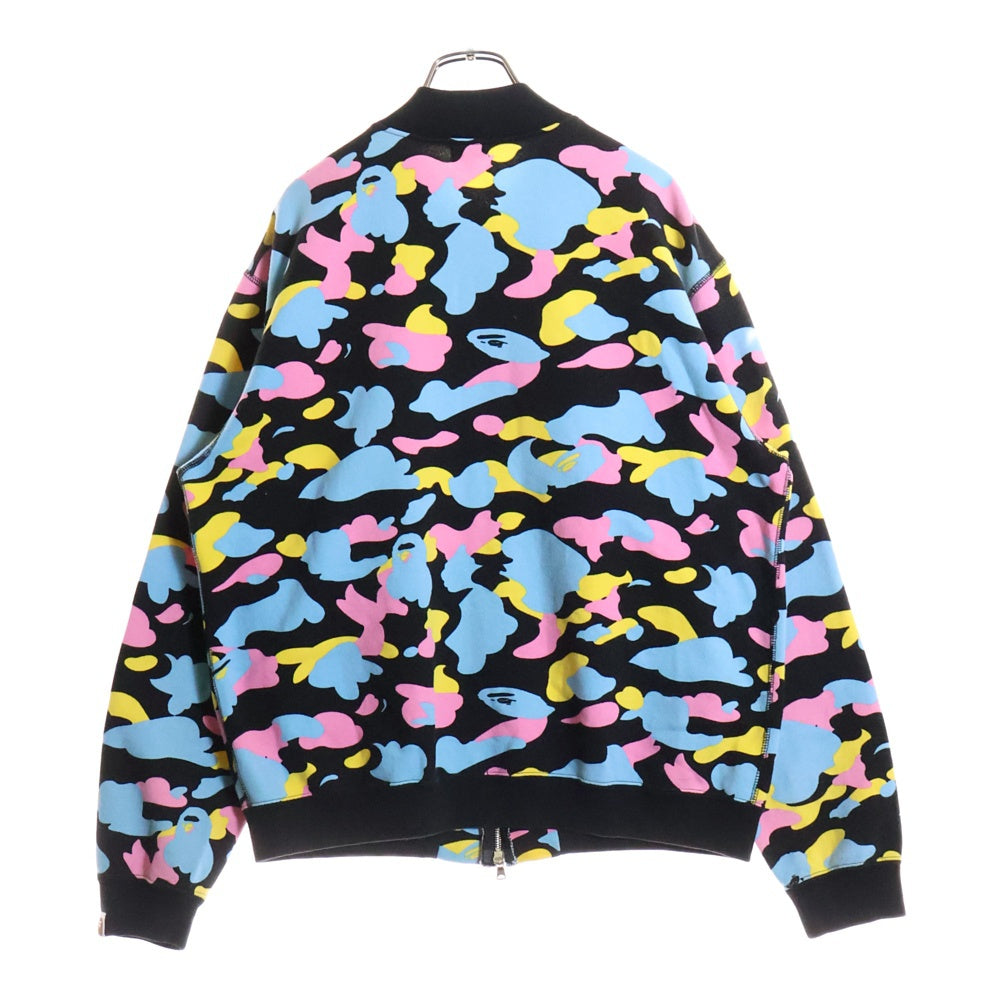 A BATHING APE(アベイシングエイプ) ベイプ マルチカモ スウェットボンバージャケット マルチカラー