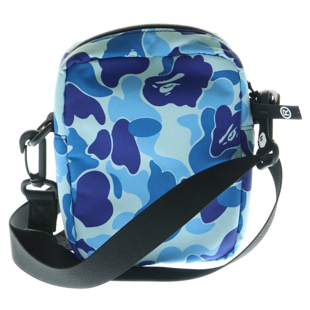 A BATHING APE(アベイシングエイプ) ABC CAMO SHARK MINI BAG ABCカモシャークミニバッグ/ポーチ ブルー 1K80190012