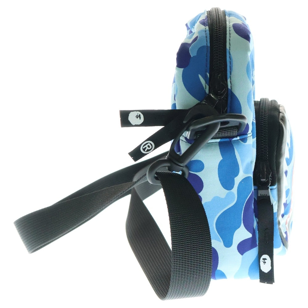 A BATHING APE(アベイシングエイプ) ABC CAMO SHARK MINI BAG ABCカモシャークミニバッグ/ポーチ ブルー 1K80190012