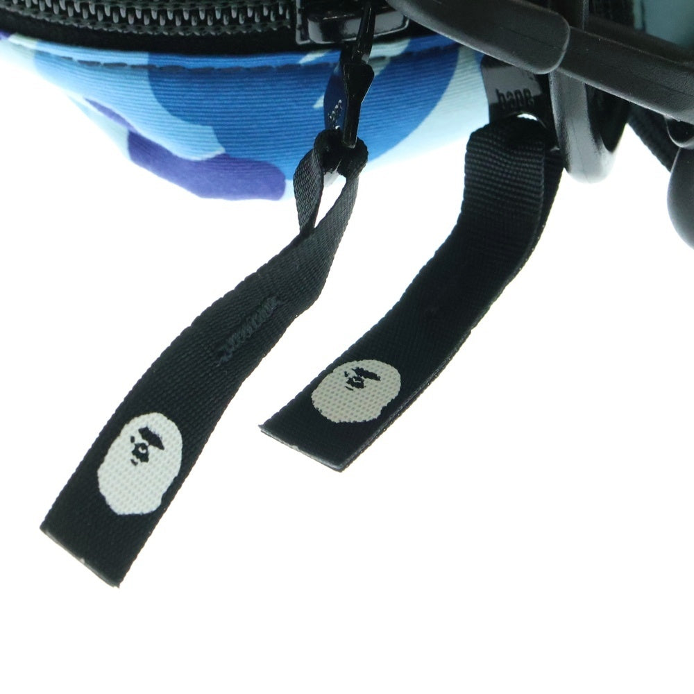 A BATHING APE(アベイシングエイプ) ABC CAMO SHARK MINI BAG ABCカモシャークミニバッグ/ポーチ ブルー 1K80190012