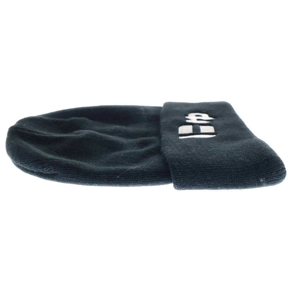 Sangacio(サンガッチョ) にゅ 刺繍ロゴニットキャップ ビーニー ブラック