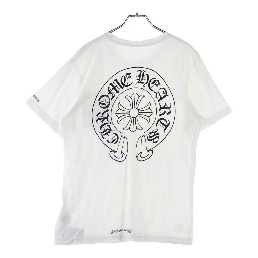 CHROME HEARTS(クロムハーツ) Horseshoe S/S Tee ホースシューロゴ半袖Tシャツ ホワイト