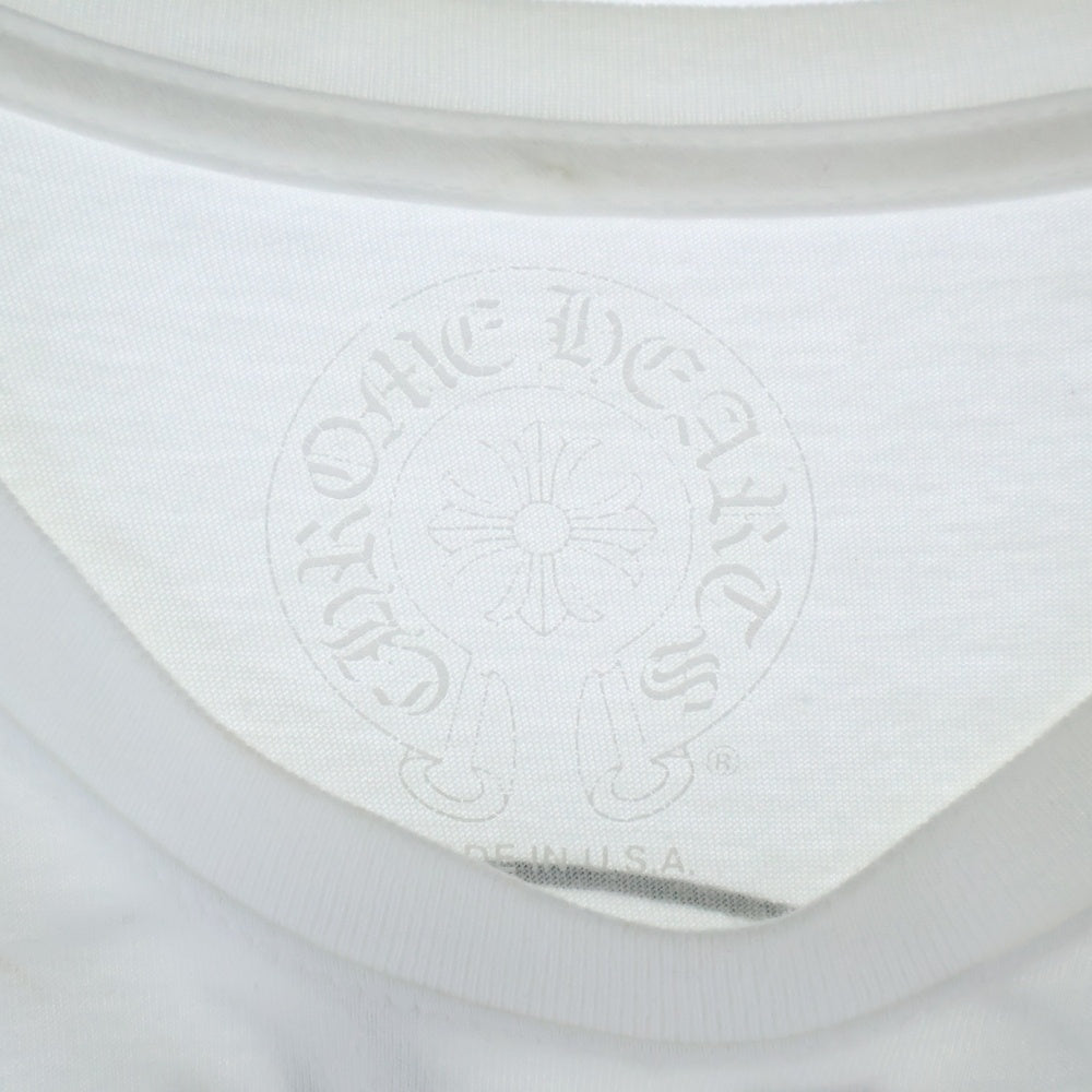 CHROME HEARTS(クロムハーツ) Horseshoe S/S Tee ホースシューロゴ半袖Tシャツ ホワイト
