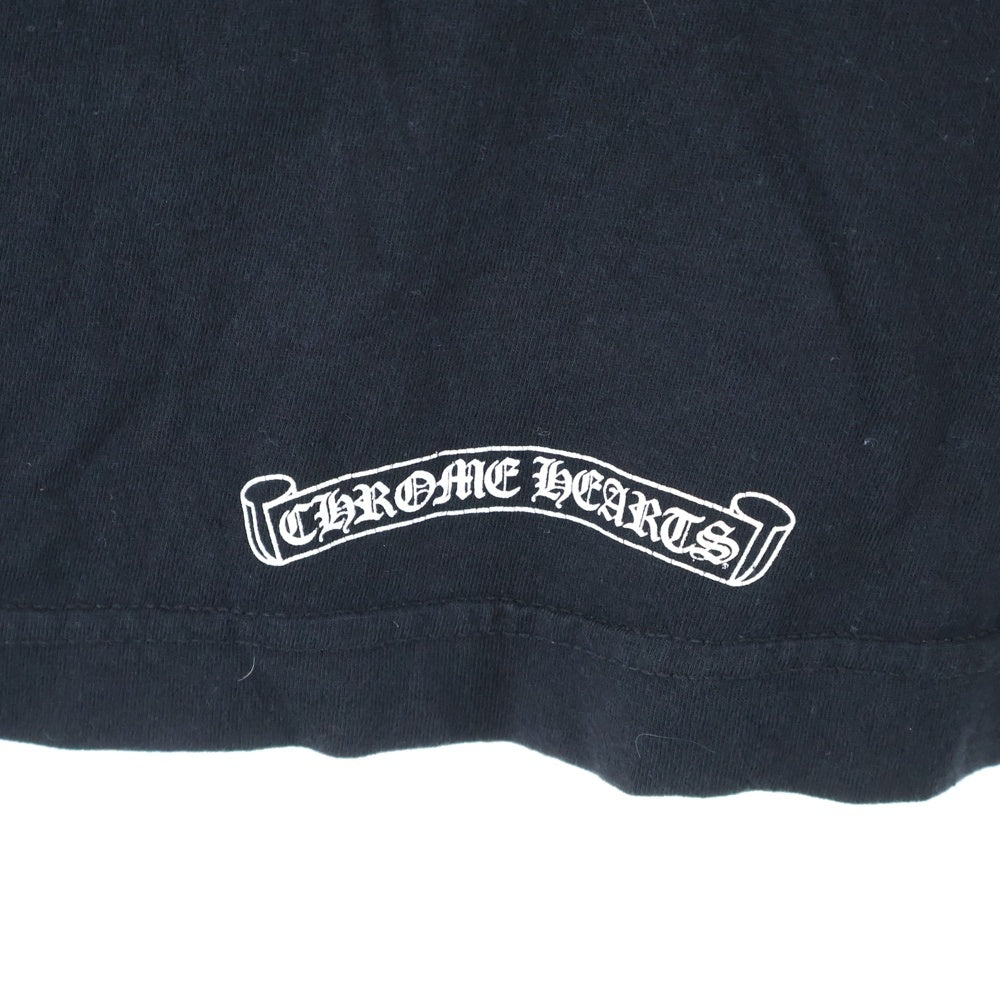 CHROME HEARTS(クロムハーツ) Horseshoe Tee ホースシュー セメタリークロス CHロゴプリント 半袖Tシャツ カットソー ブラック/レッド