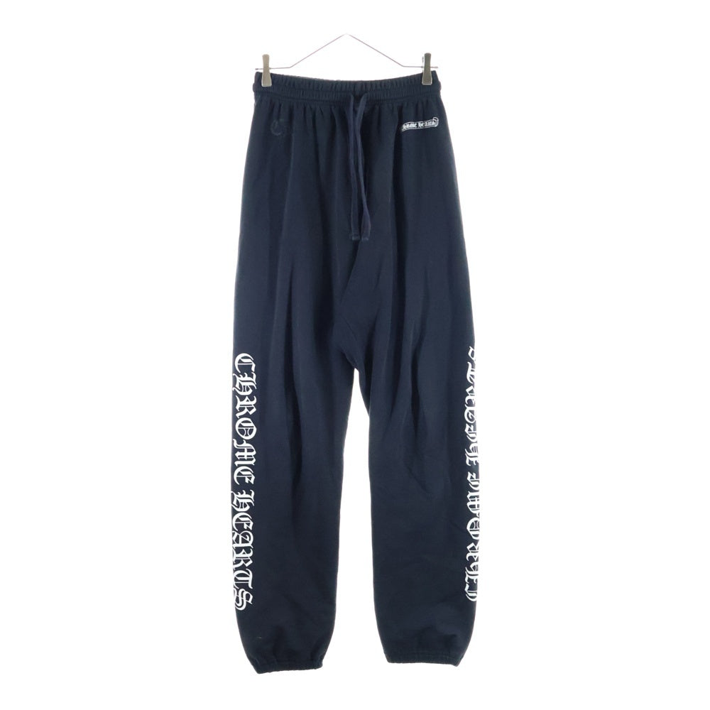 CHROME HEARTS(クロムハーツ) SWEAT PANTS サイドロゴプリントロングパンツ ブラック