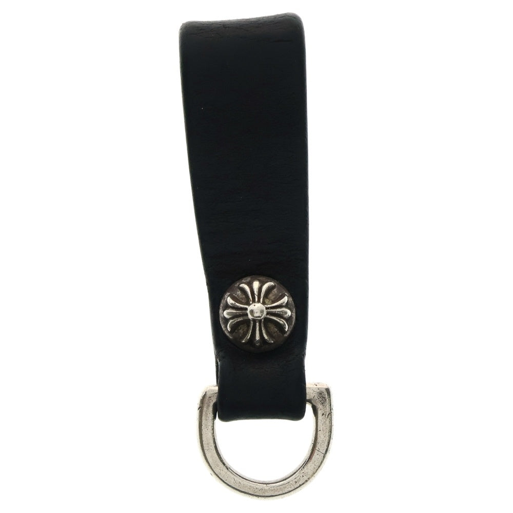 CHROME HEARTS(クロムハーツ) BELT LOOP D RING Dリング クロスボールベルトループ ブラック/シルバー BCA415