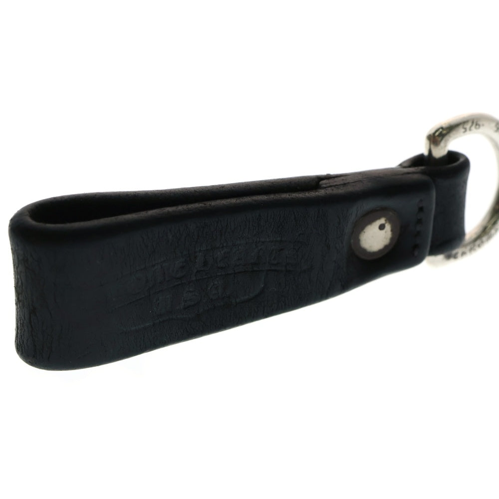 CHROME HEARTS(クロムハーツ) BELT LOOP D RING Dリング クロスボールベルトループ ブラック/シルバー BCA415