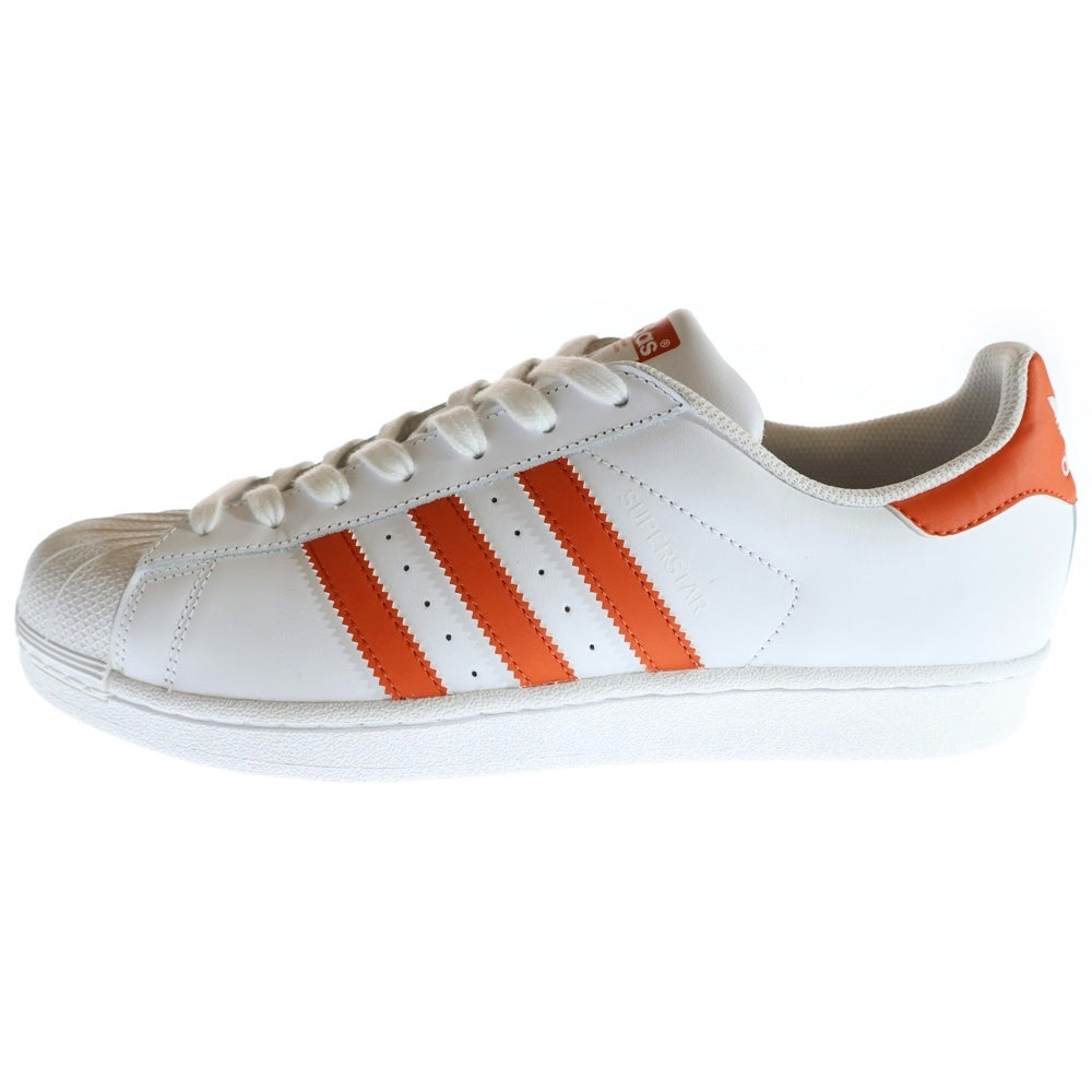 adidas(アディダス) SUPERSTAR スーパースター ローカットスニーカー ホワイト/オレンジ US11/29cm