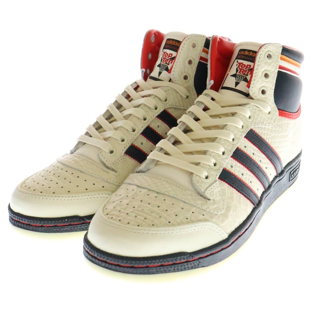 adidas(アディダス) ×ESPN TOP TEN HI SPORTS CENTER GZ1072 トップテン スポーツセンター ハイカットスニーカー ホワイト/ブラック US10.5/28.5cm