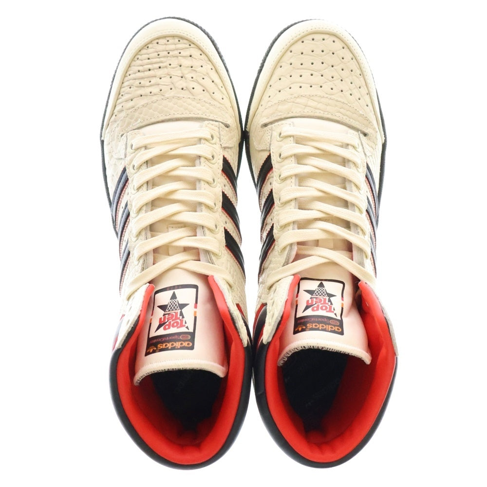 adidas(アディダス) ×ESPN TOP TEN HI SPORTS CENTER GZ1072 トップテン スポーツセンター ハイカットスニーカー ホワイト/ブラック US10.5/28.5cm