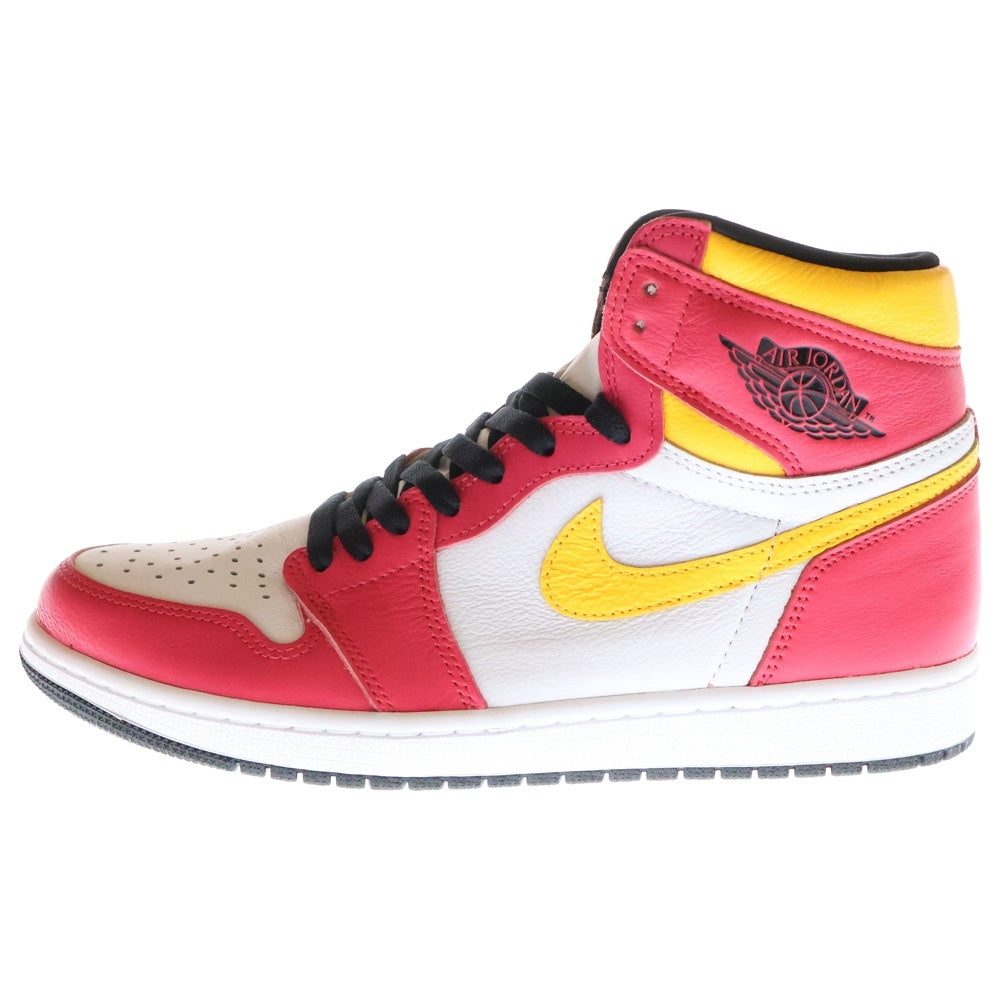 NIKE(ナイキ) AIR JORDAN 1 RETRO HIGH OG LIGHT FUSION RED 555088-603 エアジョーダン1 ライトフュージョン ハイカットスニーカー ピンク/ホワイト US10/28cm