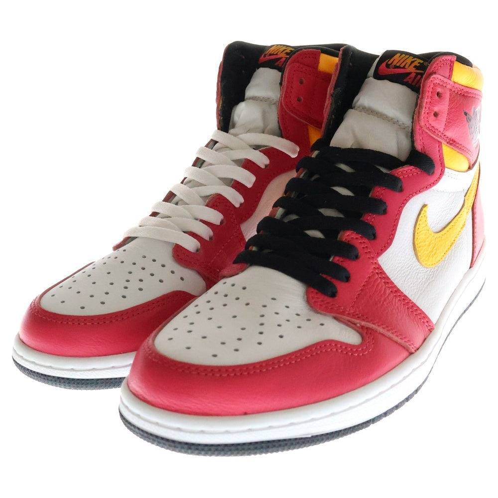 NIKE(ナイキ) AIR JORDAN 1 RETRO HIGH OG LIGHT FUSION RED 555088-603 エアジョーダン1 ライトフュージョン ハイカットスニーカー ピンク/ホワイト US10/28cm