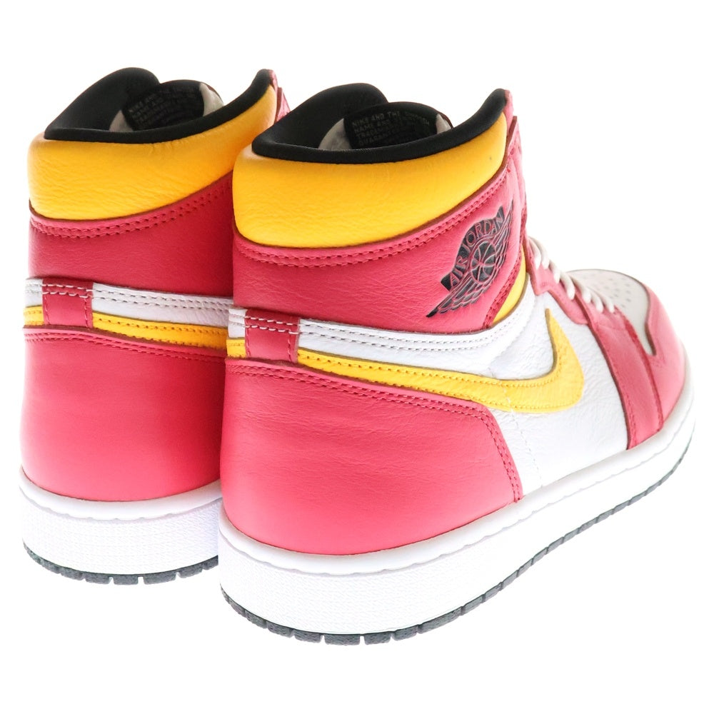 NIKE(ナイキ) AIR JORDAN 1 RETRO HIGH OG LIGHT FUSION RED 555088-603 エアジョーダン1 ライトフュージョン ハイカットスニーカー ピンク/ホワイト US10/28cm