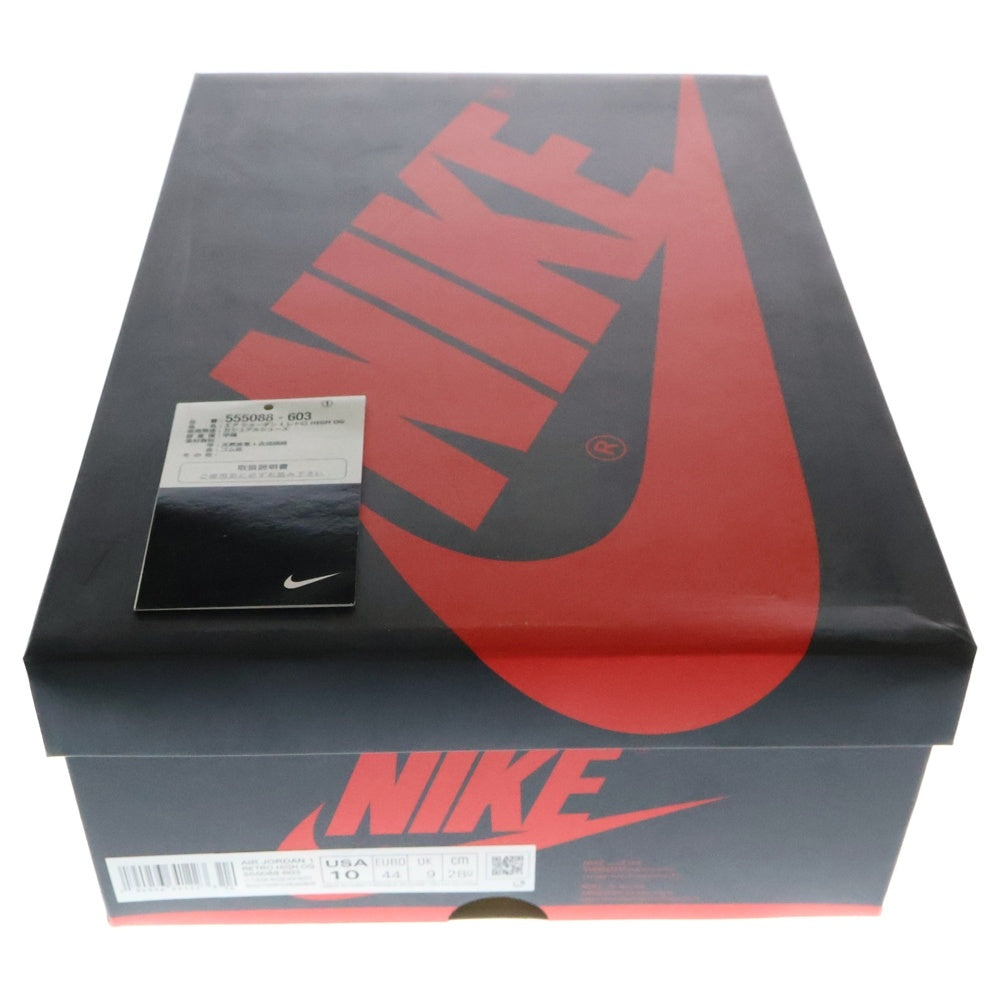 NIKE(ナイキ) AIR JORDAN 1 RETRO HIGH OG LIGHT FUSION RED 555088-603 エアジョーダン1 ライトフュージョン ハイカットスニーカー ピンク/ホワイト US10/28cm