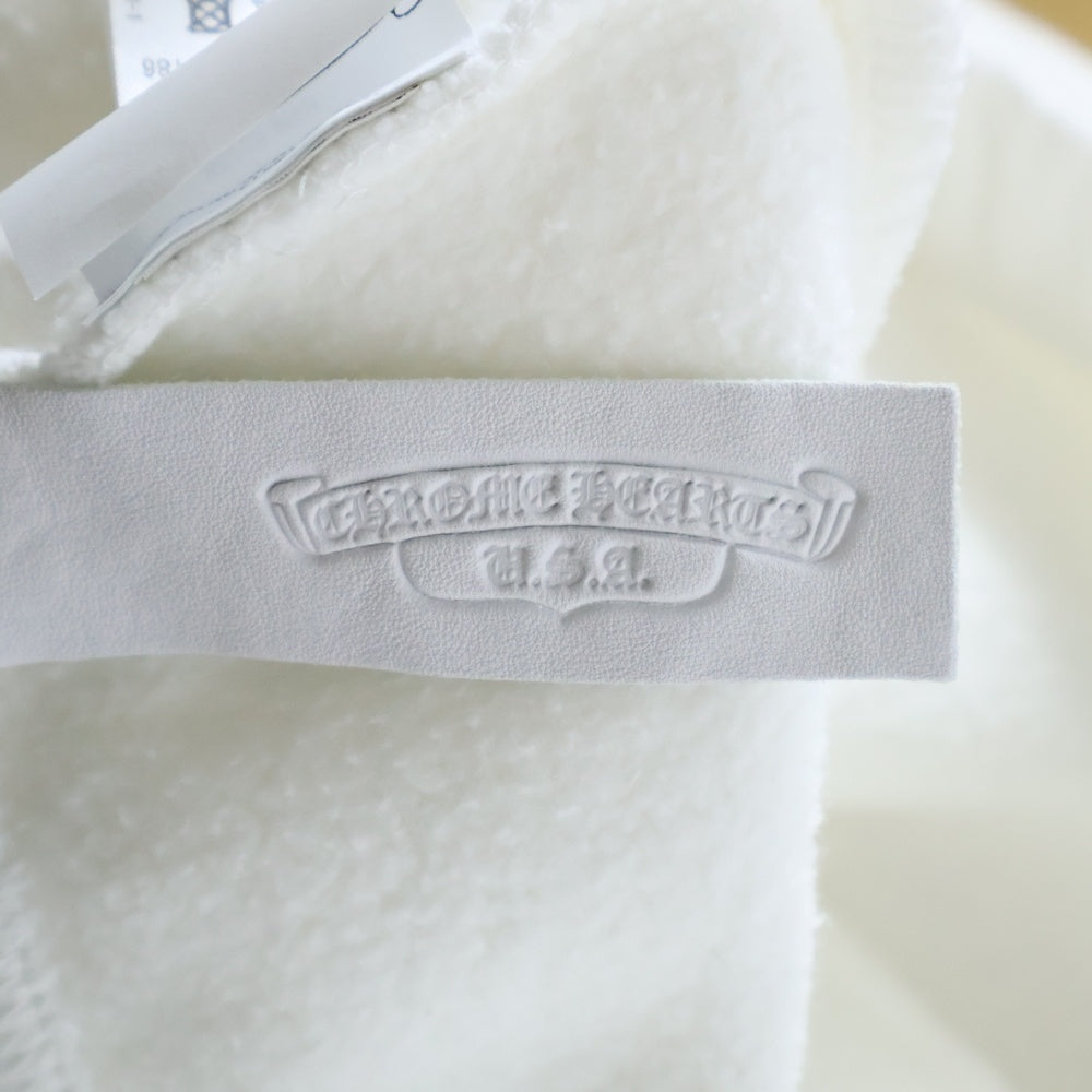 CHROME HEARTS(クロムハーツ) Y NOT 3 Cemetery Cross Patch Sweat Shorts ワイノット 3セメタリークロスパッチ スウェットショーツ ホワイト